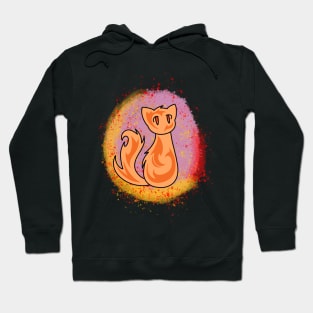 Fantasy Fire Elemental Cat Hoodie